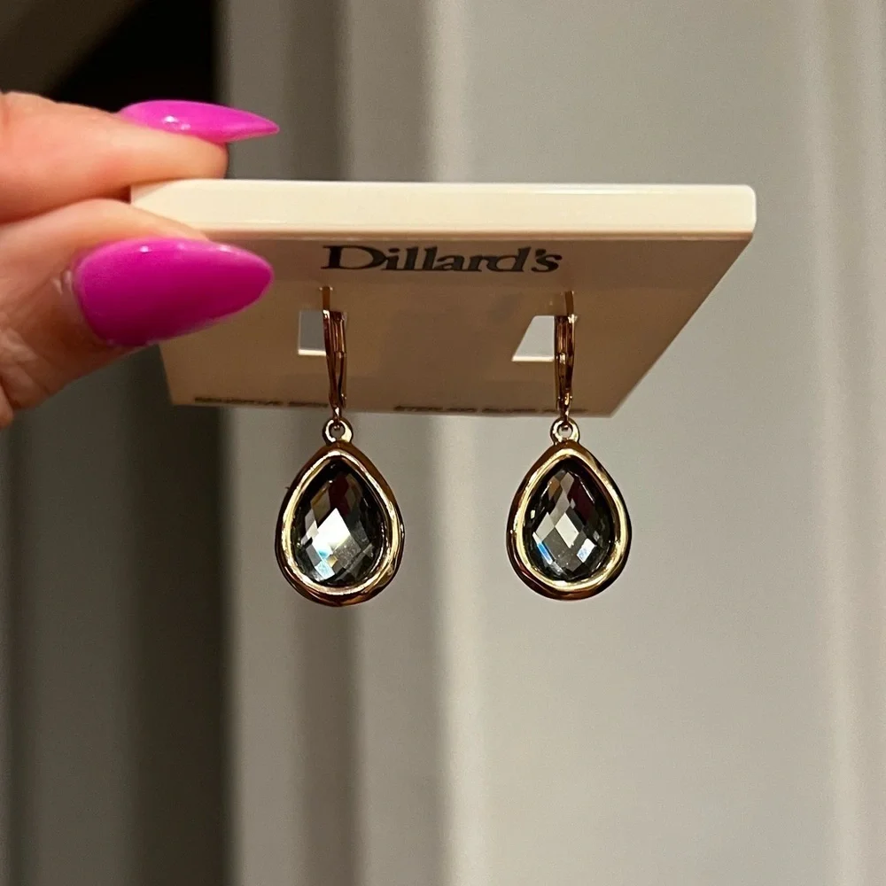 STERLING SILVER DANGLE EARRINGS - Picture 2 of 4